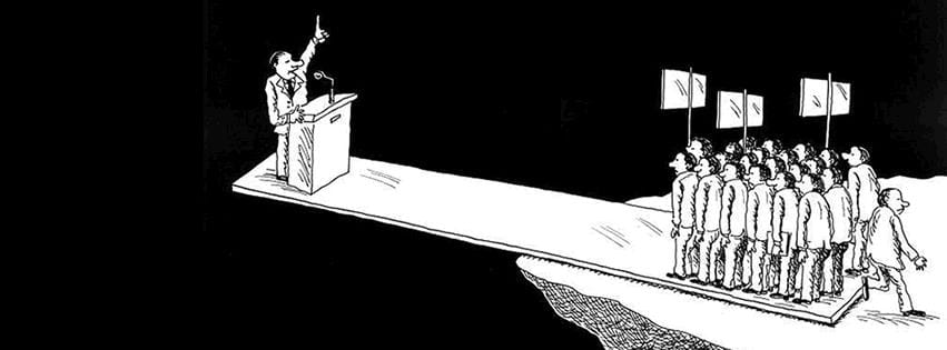 político al borde del abismo