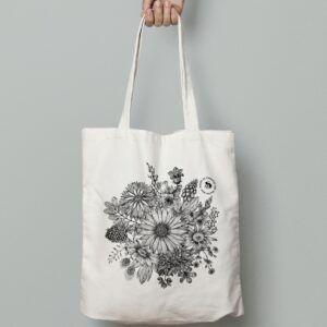 Tote bag flores